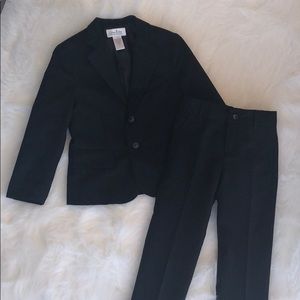 Boys black pant suit, Janie and Jack, size 5